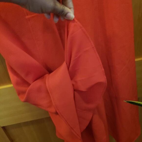 Eliza J High Low Fit & Flare Midi Dress Red 8 - Picture 9 of 9